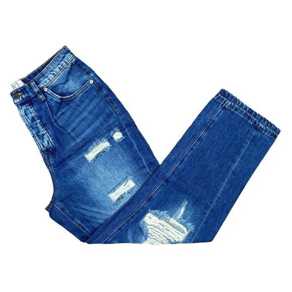 Sandrine Rose x Free People Wide Leg High Rise Jeans - Size 29 - Picture 4 of 8